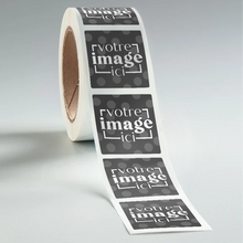 Load image into Gallery viewer, Rouleau d’étiquettes carrées en papier