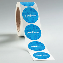 Load image into Gallery viewer, Gopuff Circle Paper Roll Labels
