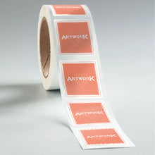 Load image into Gallery viewer, Square Paper Roll Labels
