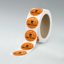 Load image into Gallery viewer, Thank You Circle Paper Roll Labels