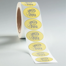 Load image into Gallery viewer, Oval BOPP Roll Labels
