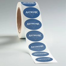 Load image into Gallery viewer, Oval Paper Roll Labels
