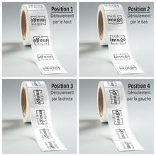 Load image into Gallery viewer, Rouleau d’étiquettes rondes transparentes à l’épreuve de l’eau
